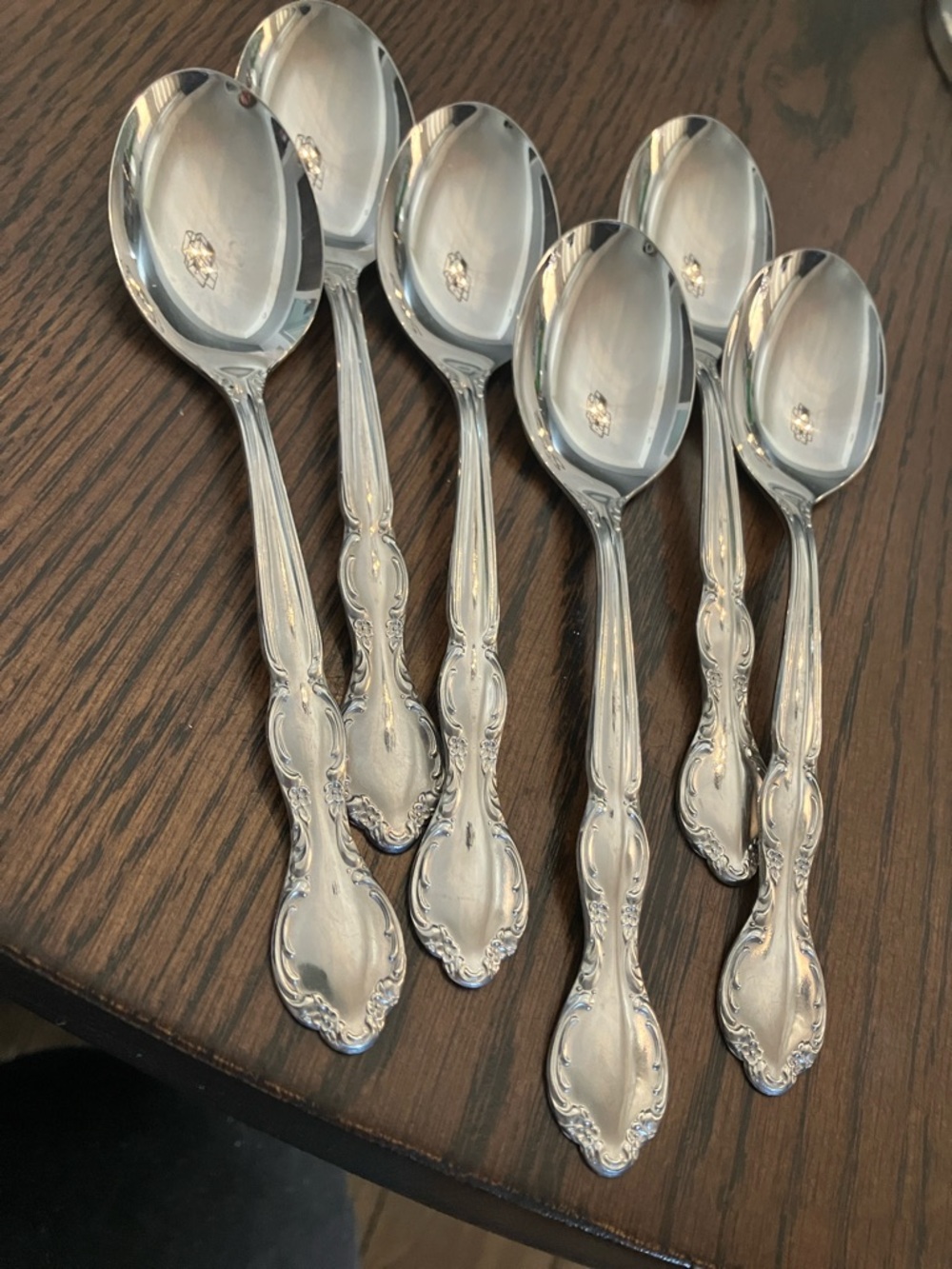 Wm Rogers and Son Stainless Royal Manor Table Spoons - Set of 6